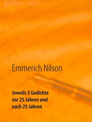 cover image of Jeweils 5 Gedichte vor 25 Jahren und nach 25 Jahren
